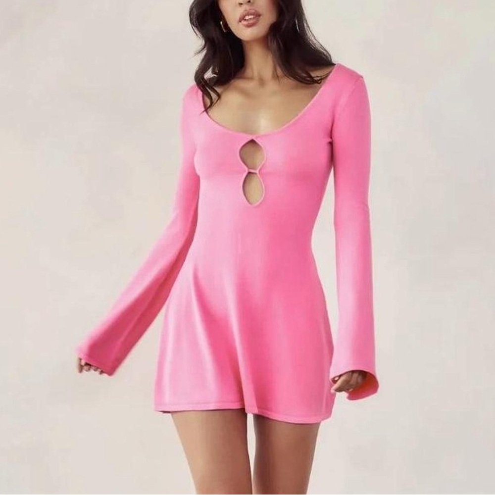 Meshki Fuchsia Cutout Dress
